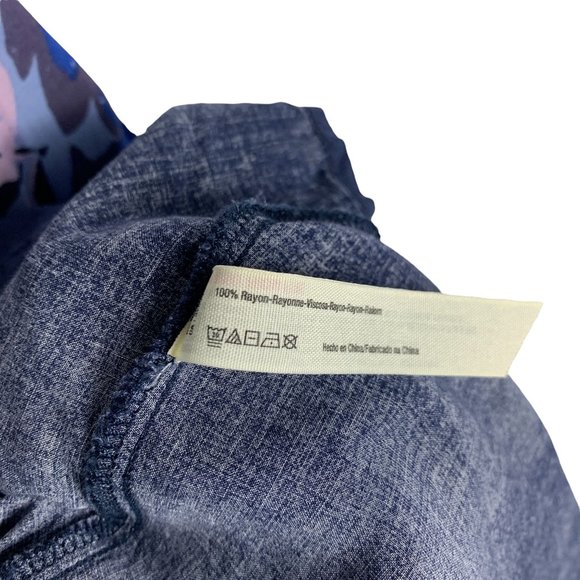 Free People Intimately Voile Slip Strappy Floral Print Dress in Midnight Size M - Picture 6 of 11